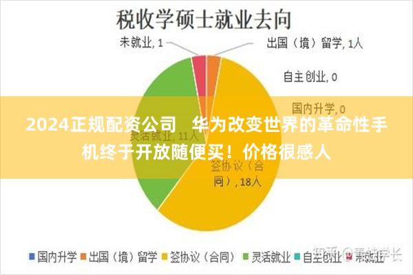 2024正规配资公司   华为改变世界的革命性手机终于开放随便买！价格很感人