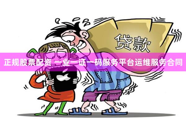 正规股票配资 一业一证一码服务平台运维服务合同