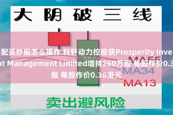 配资炒股怎么操作 科轩动力控股获Prosperity Investment Management Limited增持260万股 每股作价0.38港元