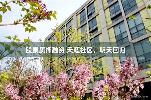 股票质押融资 天涯社区，明天回归