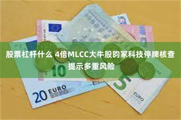 股票杠杆什么 4倍MLCC大牛股昀冢科技停牌核查 提示多重风险