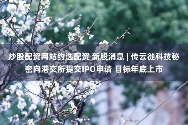 炒股配资网站约选配资 新股消息 | 传云徙科技秘密向港交所提交IPO申请 目标年底上市